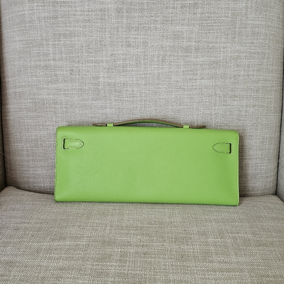 SOLD. Hermes Kelly Cut Apple Green - Picture 3 of 14